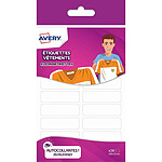 AVERY Pack de 36 étiquettes blanches vêtements - 45 x 13 mm