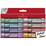 FABER-CASTELL Etui de 8 Surligneurs TEXTLINER 1546 Metallic