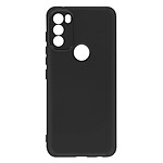 Avizar Coque pour Motorola Moto G71 5G Silicone Semi-rigide Finition Soft-touch Fine  noir