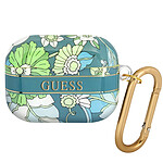 Guess Coque pour AirPods Pro avec Mousqueton Design Floral Délicat Multicolore