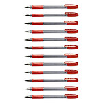 PILOT Stylo Bille BPS-GP à Capuchon Pointe Extra Large Rouge x 12