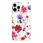 Evetane Coque iPhone 12 Pro Max 360 intégrale transparente Motif Fleurs Multicolores Tendance