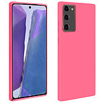 Avizar Coque Galaxy Note 20 Semi-rigide Soft Touch Compatible QI fuchsia