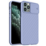 Avizar Coque Apple iPhone 11 Pro Max Protection Finition striée Cache caméra Violet