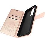 Avizar Étui pour Xiaomi 12 Lite Portefeuille et Support Mandala fleur  rose gold