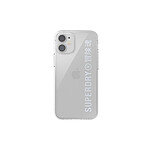 Superdry Coque pour Apple iPhone 12 Mini Collection Snap Case Clear en TPU Gris