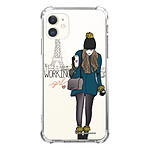 LaCoqueFrançaise Coque iPhone 11 anti-choc souple angles renforcés transparente Motif Working girl