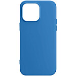 Avizar Coque pour iPhone 15 Pro Max Silicone Premium Semi rigide Finition Mate Douce  Bleu