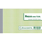 EXACOMPTA Manifold Reçus avec TVA 50 feuillets Dupli autocopiant 10.5 x 18 cm