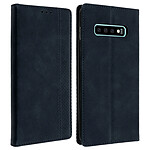 Avizar Housse Samsung Galaxy S10 Etui Folio Porte-cartes Fonction Support - Bleu