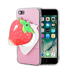 Muvit Coque pour iPhone 8 Plus / 7 Plus Mirror Strawberry Rouge