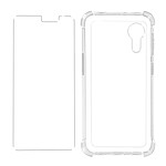 Avizar Pack Protection Samsung Galaxy Xcover 5 Coque Souple et Verre Trempé transparent