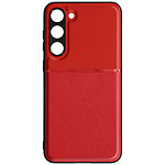 Avizar Coque pour Samsung Galaxy S23 rigide avec contour souple antichoc  Rouge