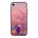 Evetane Coque iPhone Xr Silicone Liquide Douce noir Attrape rêve rose