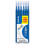 PILOT Set de 6 Recharges FRIXION BALL BLS-FR7 Bleu