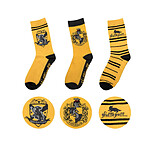 Harry Potter - Pack 3 paires de chaussettes Hufflepuff