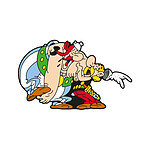 Asterix - Aimant Asterix & Obelix Laughing 6 cm