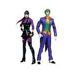 DC Multiverse - Pack de 2 Figurines The Joker & Punchline 18 cm