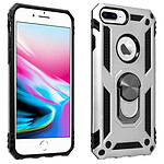 Avizar Coque iPhone 6 Plus et 6S Plus et 7 Plus et 8 Plus Hybride Bague Support Argent