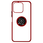 Avizar Coque pour Honor 70 Lite, X8 5G et X6 Bi-matière Bague Métallique Support Vidéo  Rouge