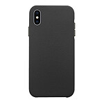 Evetane Coque iPhone X/Xs effet cuir grainé Noir