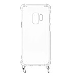 Avizar Coque Galaxy S9 Anneau personnalisable avec bijou/Chaîne - Transparent