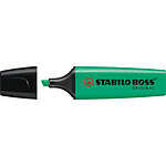 STABILO Surligneur BOSS ORIGINAL Rechargeable Pointe Biseautée 2-5 mm Turquoise x 10