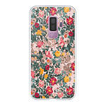 LaCoqueFrançaise Coque Samsung Galaxy S9 Plus 360 intégrale transparente Motif Fleurs Beige et Rose Tendance