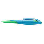 STABILO Stylo plume - EASYbirdy - Stylo ergonomique rechargeable - Bleu/vert - Gaucher