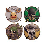 One Piece - Pack 4 sous-verres Characters 2