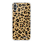 Evetane Coque iPhone Xs Max silicone transparente Motif Léopard Beige ultra resistant