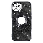 Avizar Coque pour iPhone 13 Paillette Amovible Silicone Gel  Noir