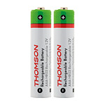 Pack 2x piles rechargeables HR03 AAA 900 mAh - Thomson