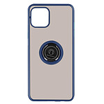 Avizar Coque Apple iPhone 12 Mini Bi-matière Bague Métallique Fonction Support bleu