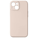 Avizar Coque Silicone pour iPhone 15 Caméra Protégée Doux au Toucher  Rose Pâle