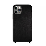 Evetane Coque iPhone 11 Pro Max effet cuir grainé noir