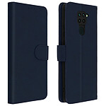 Avizar Étui Xiaomi Redmi Note 9 Housse Intégrale Porte-carte Fonction Support bleu