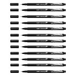 BIC Stylo feutre Fineliner Intensity pointe baguée métal fine 0,4mm noir x 12