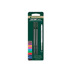 MONTEVERDE Blister 2 recharges billes noir pointe moyenne compatible avec Sheaffer