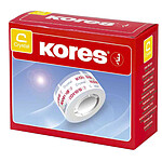 KORES Ruban adhésif standard, 19 mm x 33 m, transparent Lot de 16