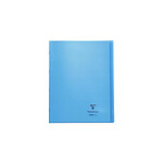 CLAIREFONTAINE Koverbook cahier piqué 24x32cm 96 pages petits carreaux Bleu