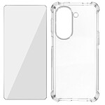 Avizar Pack Protection pour Asus Zenfone 9 Coque Renforcée + Verre Trempé  Transparent