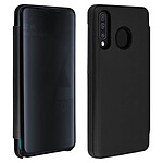 Avizar Housse Samsung Galaxy A50 Étui Clapet translucide Support Vidéo Noir