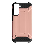 Avizar Coque Samsung Galaxy S21 Plus Hybride Design Relief Antichute rose champagne