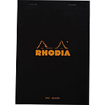 RHODIA Bloc BLACK N°16 14,8x21cm 80F agrafées 80g Uni