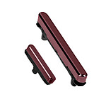 Clappio Bouton Power et Volume pour Samsung Galaxy S22 Ultra Bordeaux