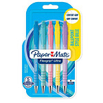 PAPER MATE Stylo à bille FlexGrip Ultra Pastel, blister de 5