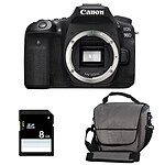 CANON EOS 90D nu + Sac + SD 8Go