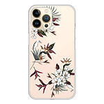 LaCoqueFrançaise Coque iPhone 13 Pro silicone transparente Motif Fleurs Sauvages ultra resistant