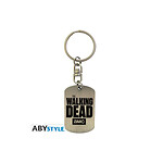 THE WALKING DEAD - Porte-clés Plaque militaire logo